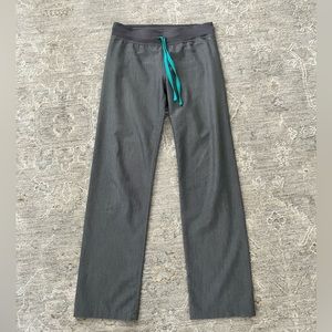 FIGS Livingston Scrub Pants Bottoms XS Graphite Gray EUC